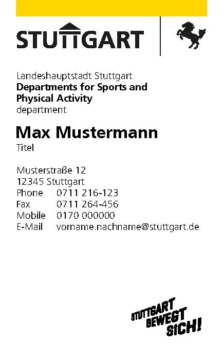 Hoch mit Postanschrift